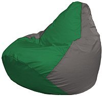 Кресло мешок Flagman бескаркасное кресло груша макси г2 1 239 зеленый серый купить по лучшей цене