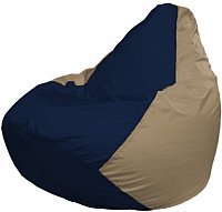 Кресло мешок Flagman бескаркасное кресло груша мега г3 1 39 темно синий бежевый купить по лучшей цене