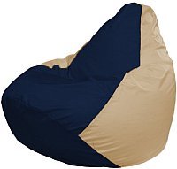 Кресло мешок Flagman бескаркасное кресло груша мега г3 1 42 темно синий светло бежевый купить по лучшей цене