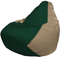 Кресло мешок Flagman бескаркасное кресло груша мега г3 1 60 темно зеленый бежевый купить по лучшей цене