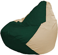 Кресло мешок Flagman бескаркасное кресло груша мега г3 1 62 темно зеленый светло бежевый купить по лучшей цене