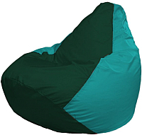 Кресло мешок Flagman бескаркасное кресло груша мега г3 1 66 темно зеленый бирюзовый купить по лучшей цене