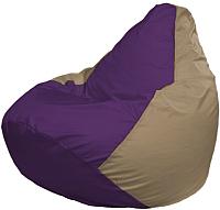 Кресло мешок Flagman бескаркасное кресло груша мега г3 1 70 фиолетовый темно бежевый купить по лучшей цене