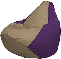 Кресло мешок Flagman бескаркасное кресло груша мега г3 1 79 темно бежевы фиолетовый купить по лучшей цене