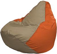 Кресло мешок Flagman бескаркасное кресло груша мега г3 1 90 темно бежевы оранжевый купить по лучшей цене