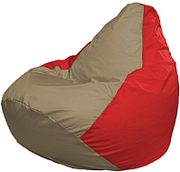 Кресло мешок Flagman бескаркасное кресло груша мега г3 1 92 темно бежевы красный купить по лучшей цене