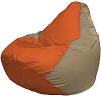 Кресло мешок Flagman бескаркасное кресло груша медиум г1 1 30 оранжевый темно бежевый купить по лучшей цене