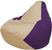 Кресло мешок Flagman бескаркасное кресло груша мега г3 1 132 светло бежевый фиолетовый купить по лучшей цене