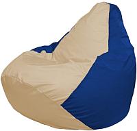 Кресло мешок Flagman бескаркасное кресло груша мега г3 1 139 светло бежевый синий купить по лучшей цене