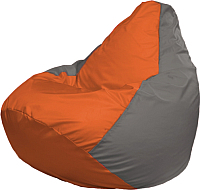 Кресло мешок Flagman бескаркасное кресло груша мега г3 1 214 оранжевый серый купить по лучшей цене