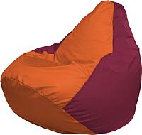 Кресло мешок Flagman бескаркасное кресло груша мега г3 1 222 оранжевый бордовый купить по лучшей цене
