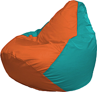 Кресло мешок Flagman бескаркасное кресло груша мега г3 1 223 оранжевый бирюзовый купить по лучшей цене