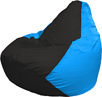 Кресло мешок Flagman бескаркасное кресло груша мега г3 1 395 черный голубой купить по лучшей цене