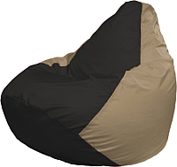 Кресло мешок Flagman бескаркасное кресло груша мега г3 1 405 черный темно бежевый купить по лучшей цене