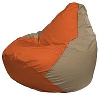 Кресло мешок Flagman бескаркасное кресло груша мини г0 1 30 оранжевый темно бежевый купить по лучшей цене
