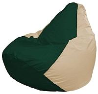 Кресло мешок Flagman бескаркасное кресло груша мини г0 1 62 темно зеленый светло бежевый купить по лучшей цене