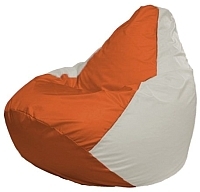 Кресло мешок Flagman бескаркасное кресло груша мини г0 1 189 оранжевый белый купить по лучшей цене