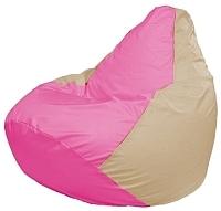 Кресло мешок Flagman бескаркасное кресло груша мини г0 1 196 розовый светло бежевый купить по лучшей цене