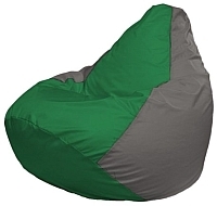 Кресло мешок Flagman бескаркасное кресло груша мини г0 1 239 зеленый серый купить по лучшей цене
