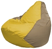 Кресло мешок Flagman бескаркасное кресло груша мини г0 1 252 желтый темно бежевый купить по лучшей цене