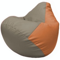 Кресло-мешок Flagman Груша Г2.3-0220 (светло-серый/оранжевый) купить по лучшей цене