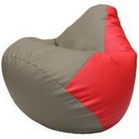 Кресло-мешок Flagman Груша Г2.3-0209 (светло-серый/красный) купить по лучшей цене