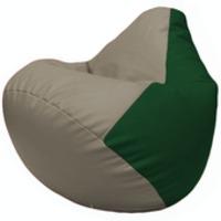 Кресло-мешок Flagman Груша Г2.3-0201 (светло-серый/зеленый) купить по лучшей цене