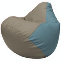 Кресло-мешок Flagman Груша Г2.3-0236 (светло-серый/голубой) купить по лучшей цене
