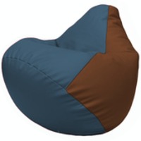 Кресло-мешок Flagman Груша Г2.3-0307 (синий/коричневый) купить по лучшей цене