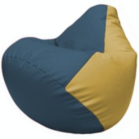 Кресло-мешок Flagman Груша Г2.3-0308 (синий/охра) купить по лучшей цене