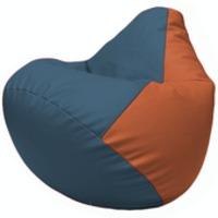 Кресло-мешок Flagman Груша Г2.3-0323 (синий/оранжевый) купить по лучшей цене