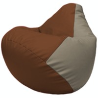 Кресло-мешок Flagman Груша Г2.3-0702 (коричневый/светло-серый) купить по лучшей цене