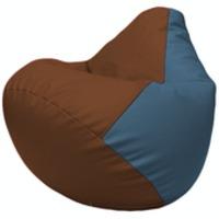 Кресло-мешок Flagman Груша Г2.3-0703 (коричневый/синий) купить по лучшей цене