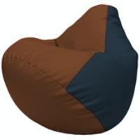 Кресло-мешок Flagman Груша Г2.3-0715 (коричневый/синий) купить по лучшей цене