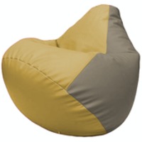 Кресло-мешок Flagman Груша Г2.3-0802 (охра/светло-серый) купить по лучшей цене