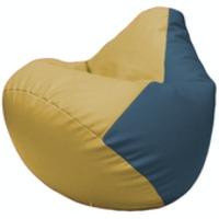 Кресло-мешок Flagman Груша Г2.3-0803 (охра/синий) купить по лучшей цене