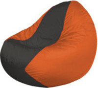 Кресло-мешок Flagman Classic К2.1-184 (оранжевый/серый темный) купить по лучшей цене