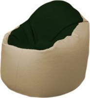 Кресло-мешок Flagman Браво Б1.3-F05F13 (темно-зеленый/бежевый) купить по лучшей цене