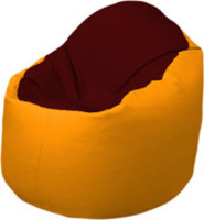 Кресло-мешок Flagman Браво Б1.3-F08F06 (бордовый/желтый) купить по лучшей цене
