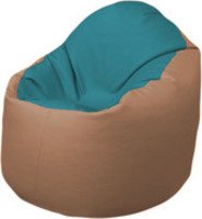 Кресло-мешок Flagman Браво Б1.3-N41N06 (бирюзовый/бежевый) купить по лучшей цене