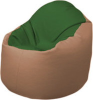 Кресло-мешок Flagman Браво Б1.3-N77N06 (темно-зеленый/бежевый) купить по лучшей цене