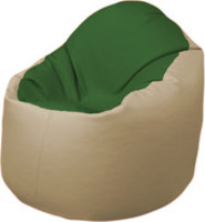 Кресло-мешок Flagman Браво Б1.3-N77N13 (темно-зеленый/бежевый) купить по лучшей цене