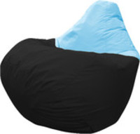 Кресло-мешок Flagman Груша Рико Г2.1-442 (черный/голубой) купить по лучшей цене