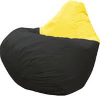 Кресло-мешок Flagman Груша Твист Г2.1-446 (черный/желтый) купить по лучшей цене