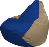 Кресло-мешок Flagman Груша Макси Г2.1-114 (бежевый темный/синий) купить по лучшей цене