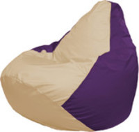 Кресло-мешок Flagman Груша Макси Г2.1-132 (фиолетовый/бежевый) купить по лучшей цене