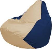 Кресло-мешок Flagman Груша Макси Г2.1-133 (синий темный/бежевый) купить по лучшей цене