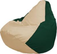 Кресло-мешок Flagman Груша Макси Г2.1-137 (зеленый темный/бежевый) купить по лучшей цене