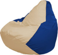 Кресло-мешок Flagman Груша Макси Г2.1-139 (синий/бежевый) купить по лучшей цене