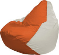Кресло-мешок Flagman Груша Макси Г2.1-189 (белый/оранжевый) купить по лучшей цене